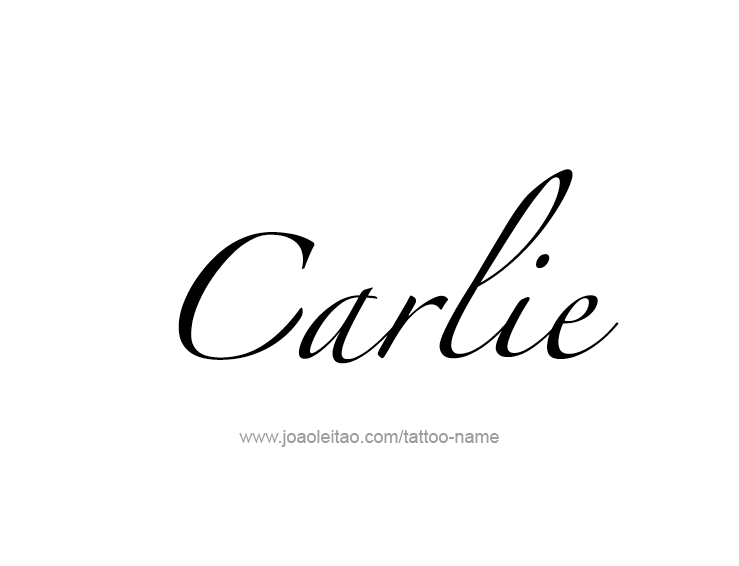 Tattoo Design Name Carlie  
