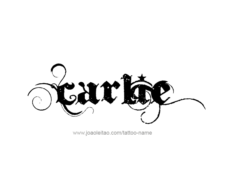 Tattoo Design Name Carlie  