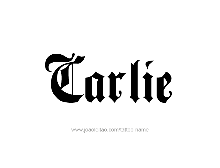 Tattoo Design Name Carlie  