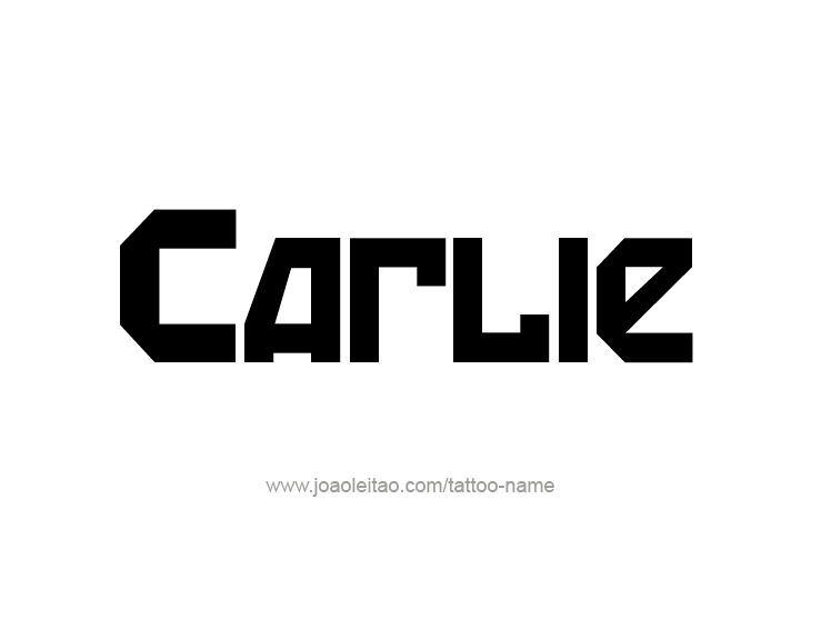 Tattoo Design Name Carlie  