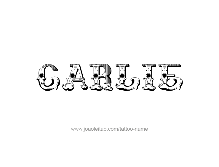 Tattoo Design Name Carlie  