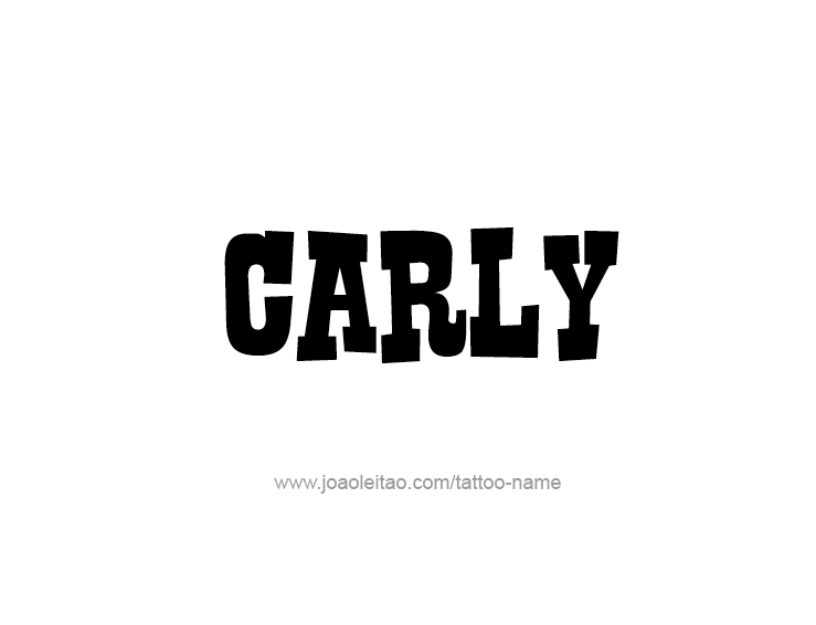 Tattoo Design Name Carly  