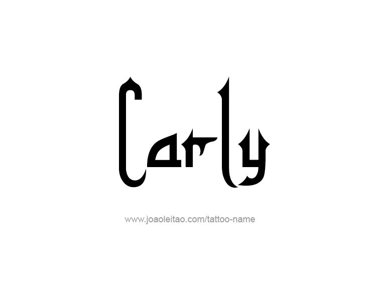 Tattoo Design Name Carly  