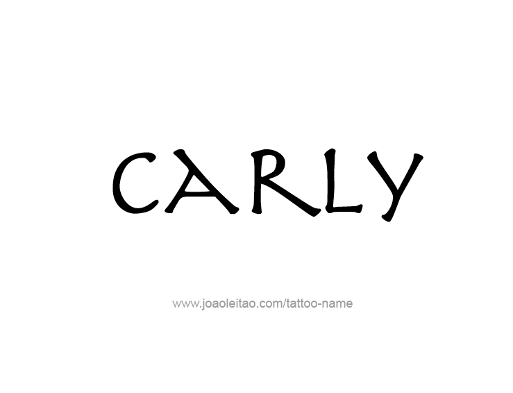 Tattoo Design Name Carly  