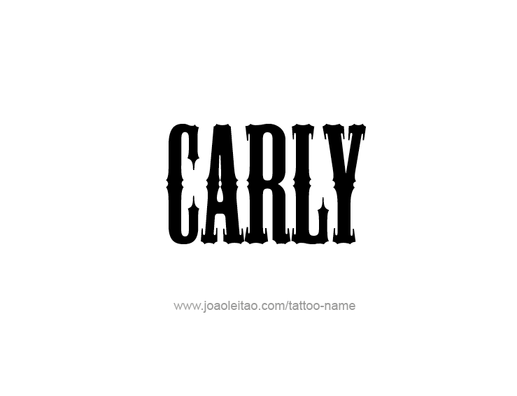 Tattoo Design Name Carly  