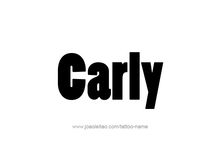 Tattoo Design Name Carly  