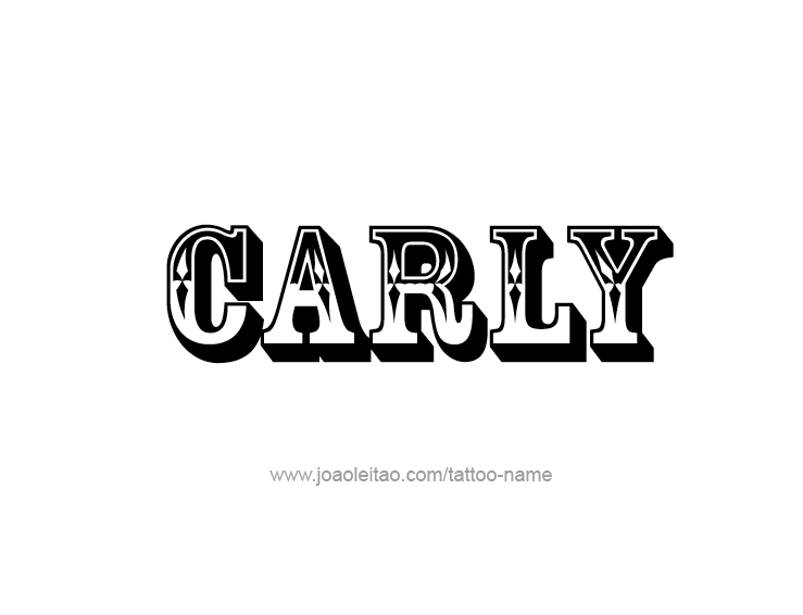 Carly Name Tattoo Designs
