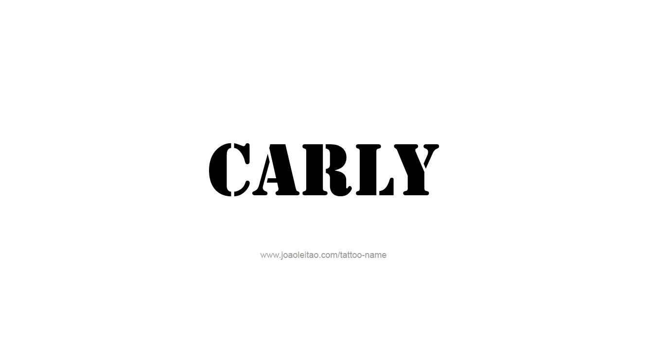 Tattoo Design Name Carly  