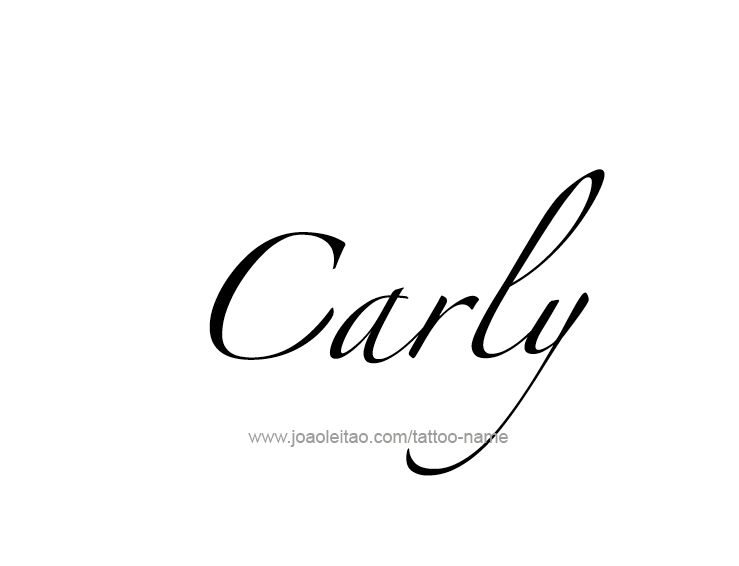 Tattoo Design Name Carly  