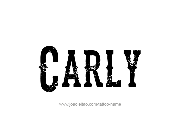 Tattoo Design Name Carly  