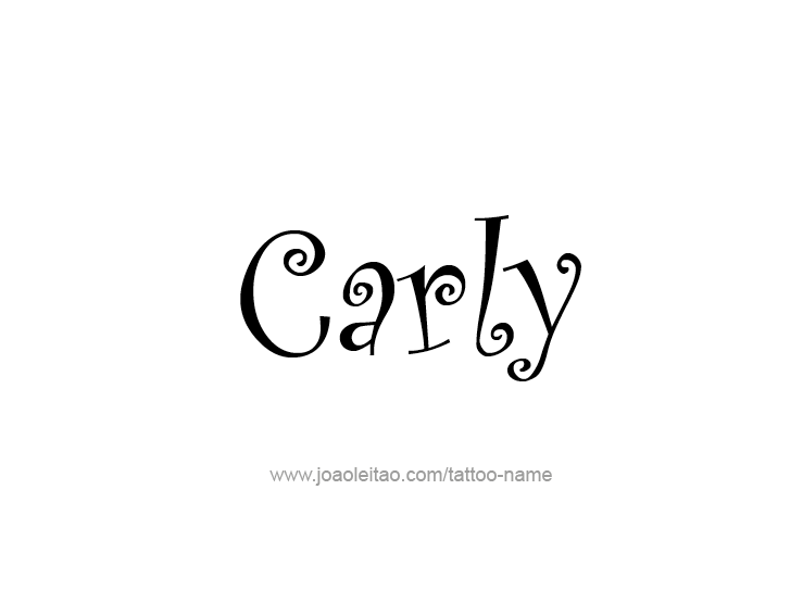 Tattoo Design Name Carly  