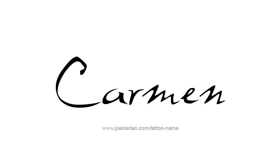 Tattoo Design Name Carmen  