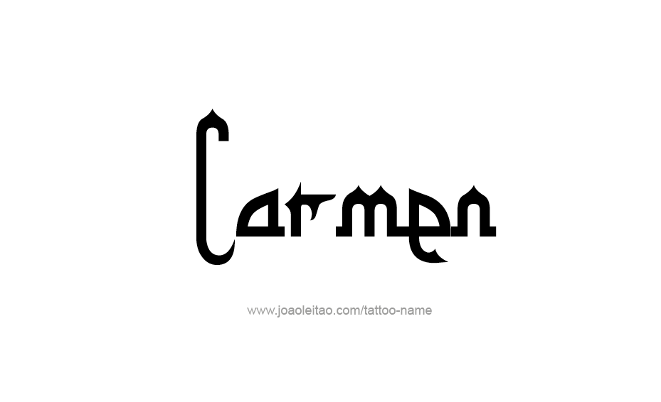 Tattoo Design Name Carmen  