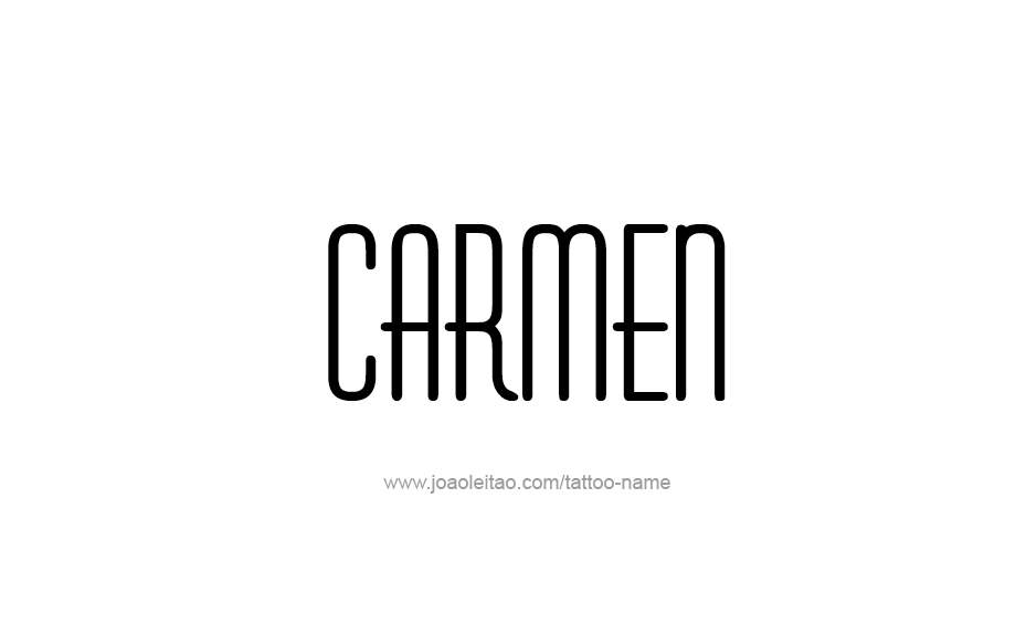 Tattoo Design Name Carmen  