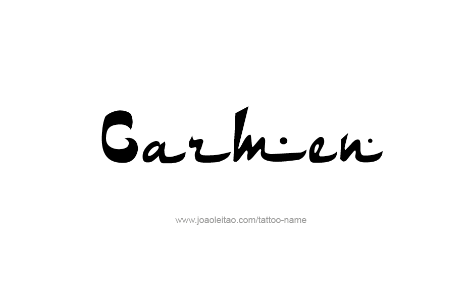 Tattoo Design Name Carmen  