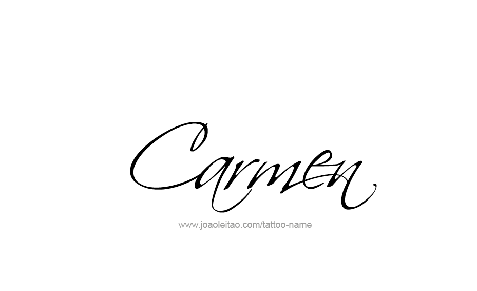 Tattoo Design Name Carmen  