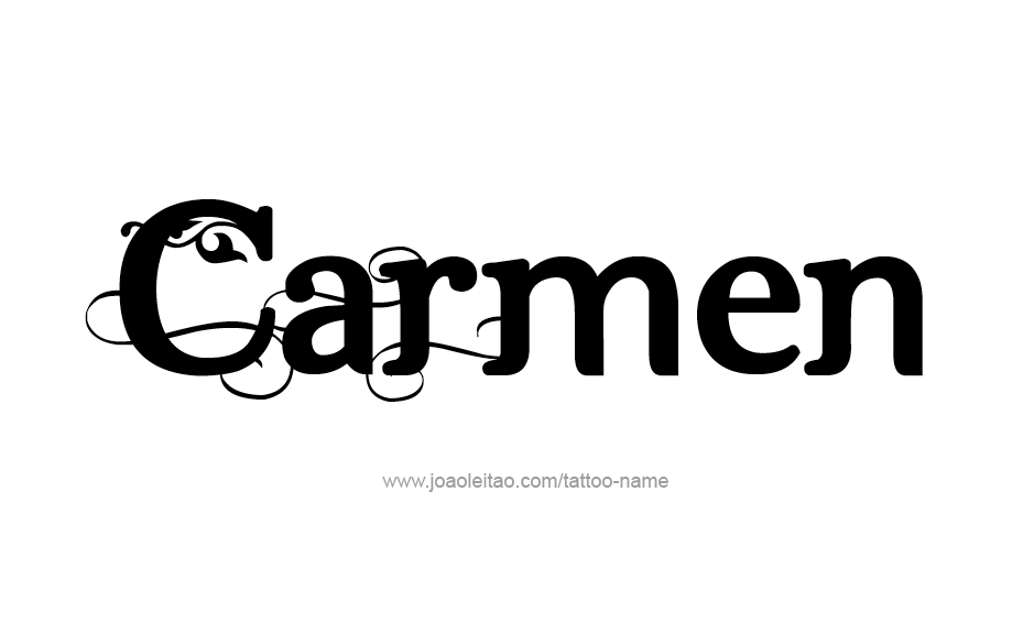 Tattoo Design Name Carmen  