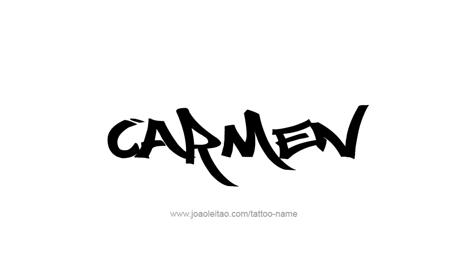 Tattoo Design Name Carmen  