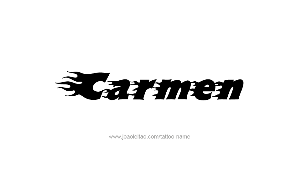 Tattoo Design Name Carmen  