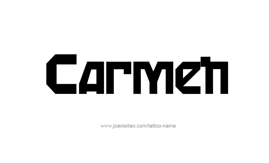 Tattoo Design Name Carmen  