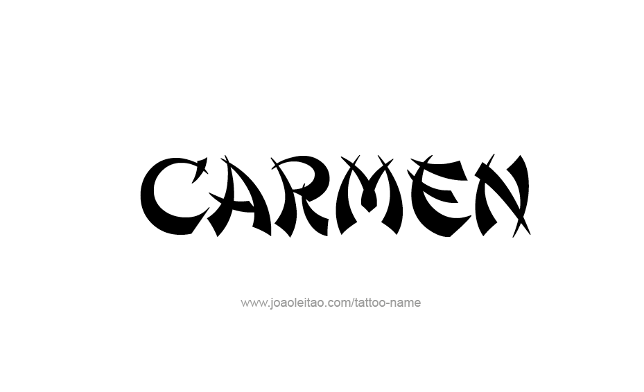 Tattoo Design Name Carmen  