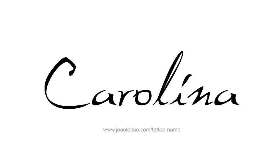 Tattoo Design Name Carolina  