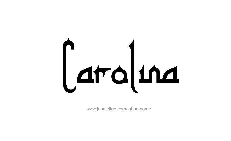 Tattoo Design Name Carolina  