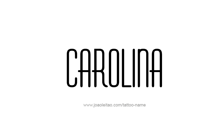 Tattoo Design Name Carolina  