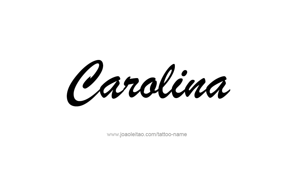 Tattoo Design Name Carolina  