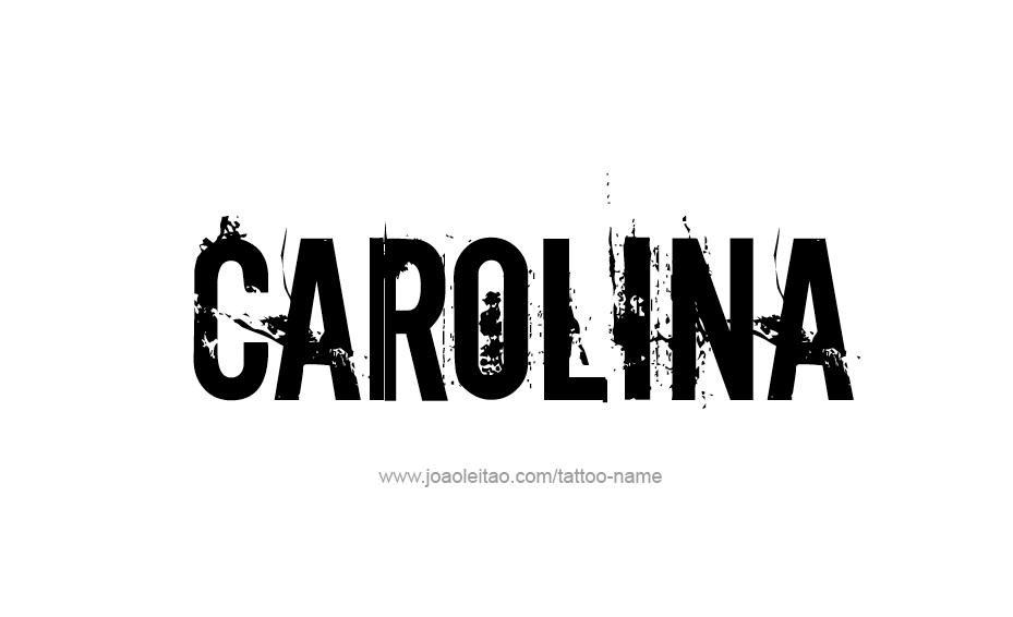 Tattoo Design Name Carolina  