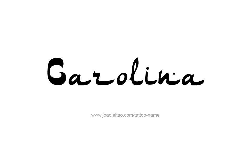 Tattoo Design Name Carolina  