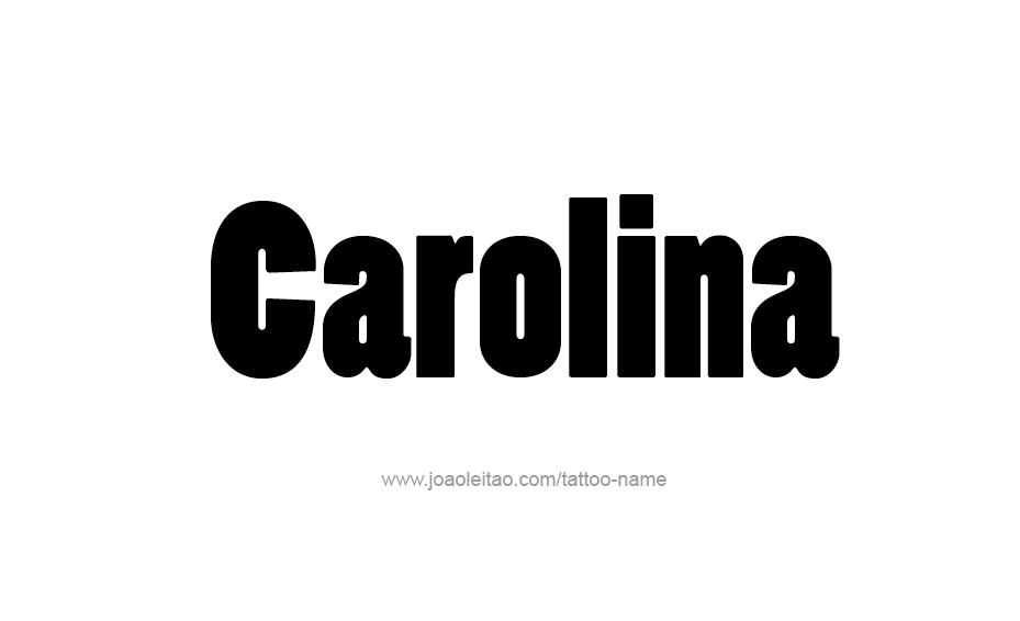 Tattoo Design Name Carolina  