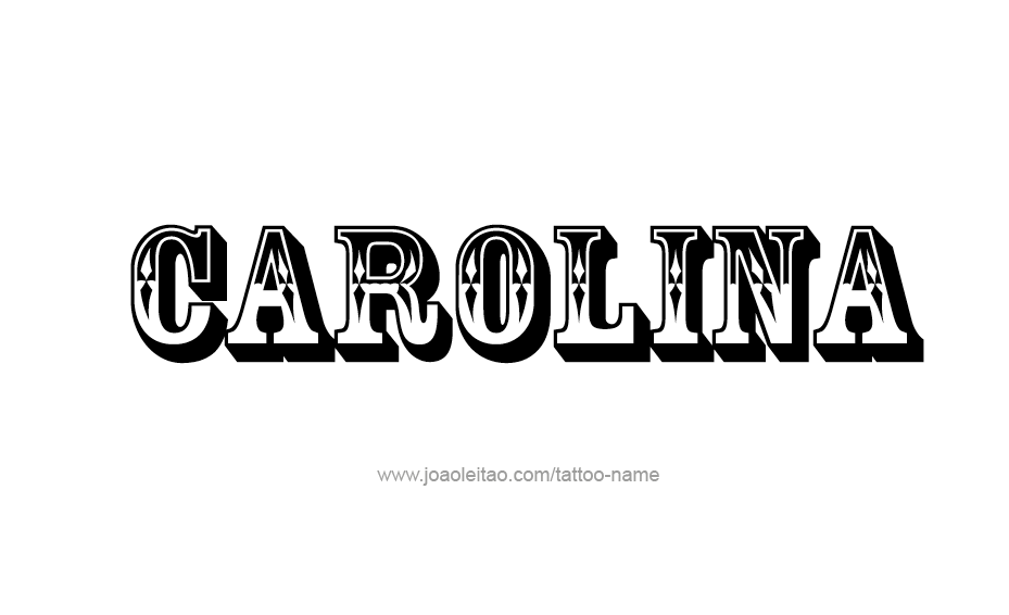 Tattoo Design Name Carolina  