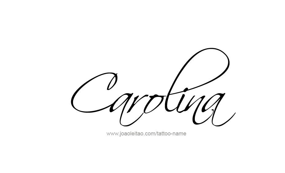 Tattoo Design Name Carolina  