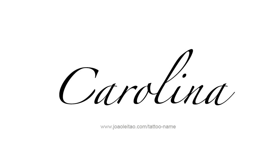 Tattoo Design Name Carolina  