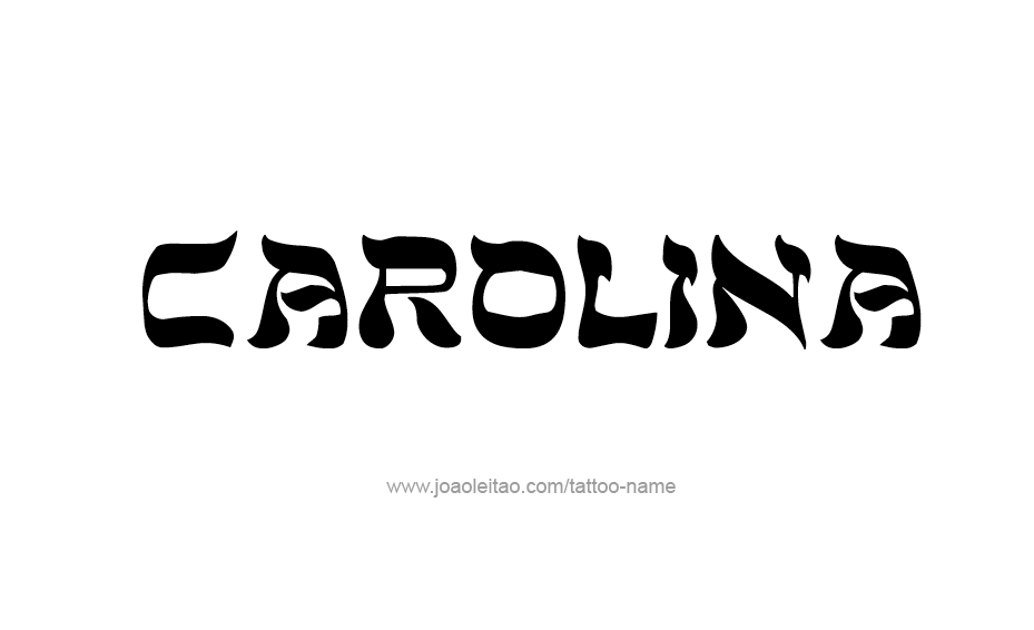 Tattoo Design Name Carolina  