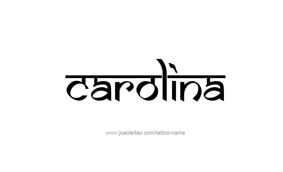 Tattoo Design Name Carolina  