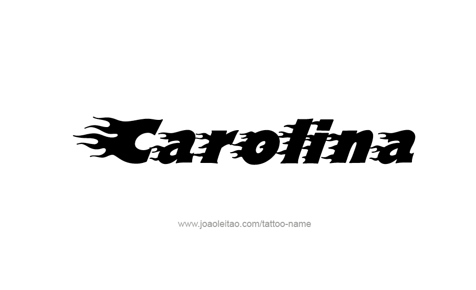 Tattoo Design Name Carolina  
