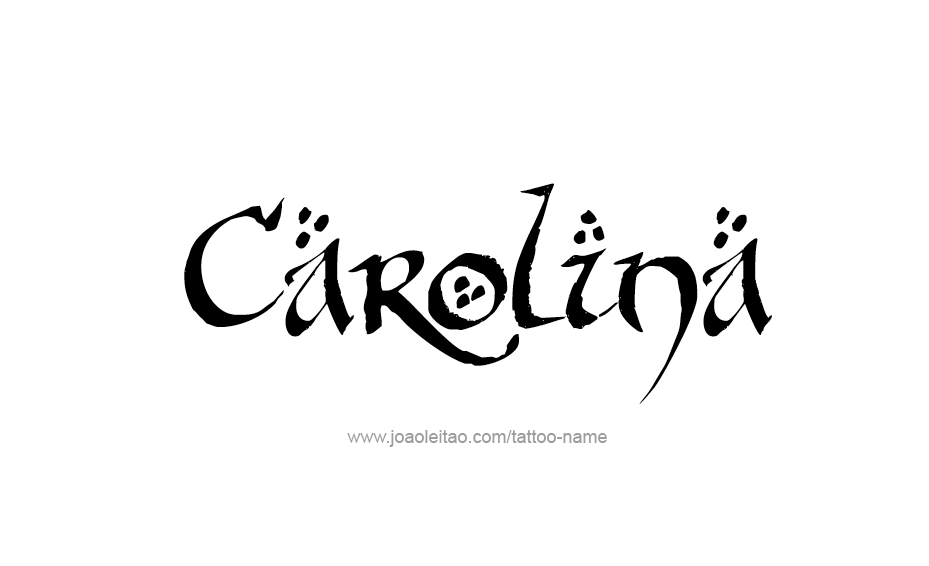 Tattoo Design Name Carolina  