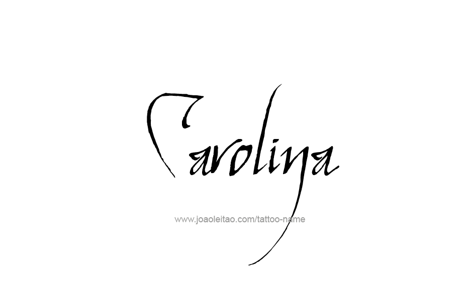 Tattoo Design Name Carolina  