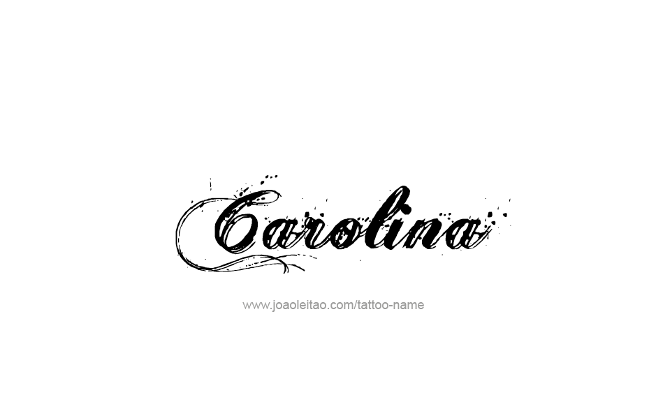 Tattoo Design Name Carolina  