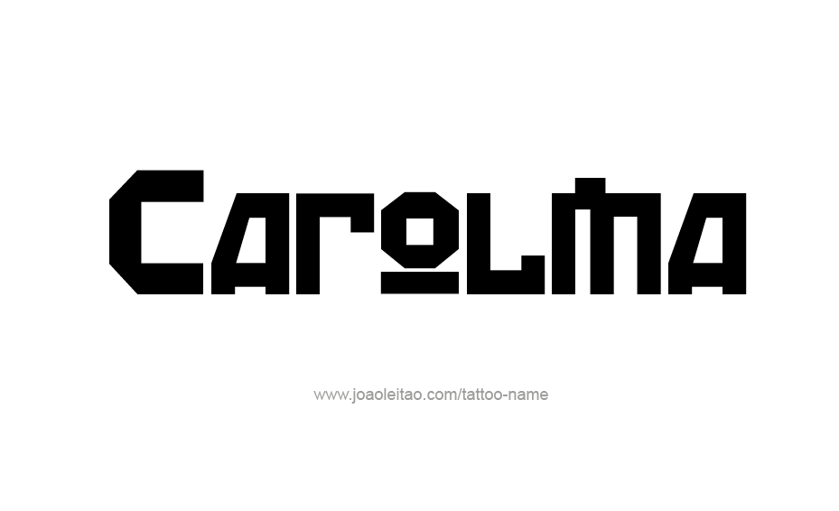 Tattoo Design Name Carolina  