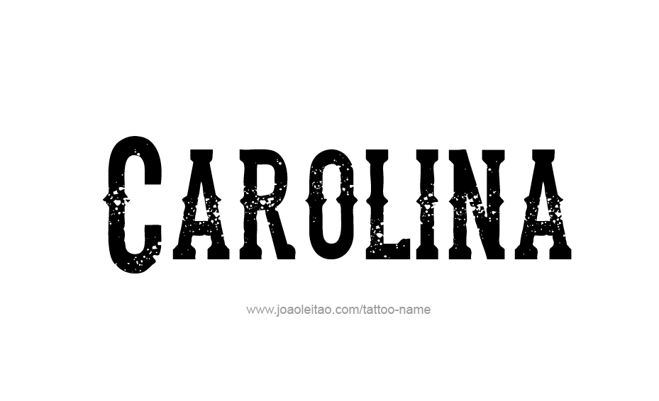 Tattoo Design Name Carolina  