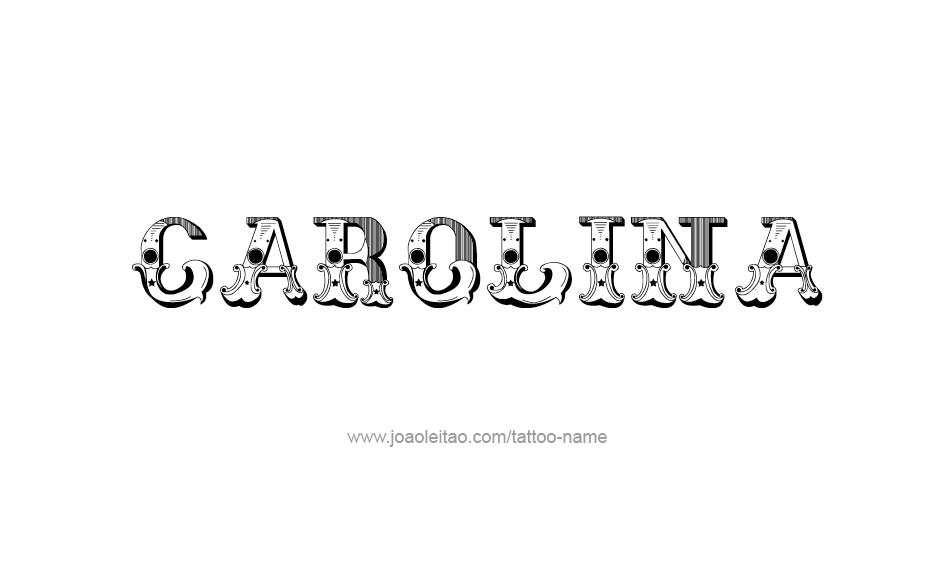 Tattoo Design Name Carolina  