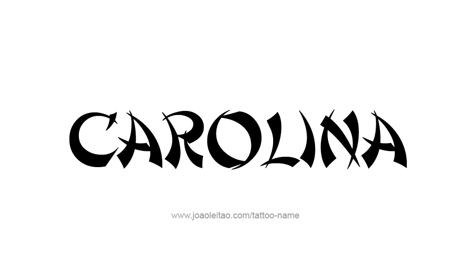 Tattoo Design Name Carolina  