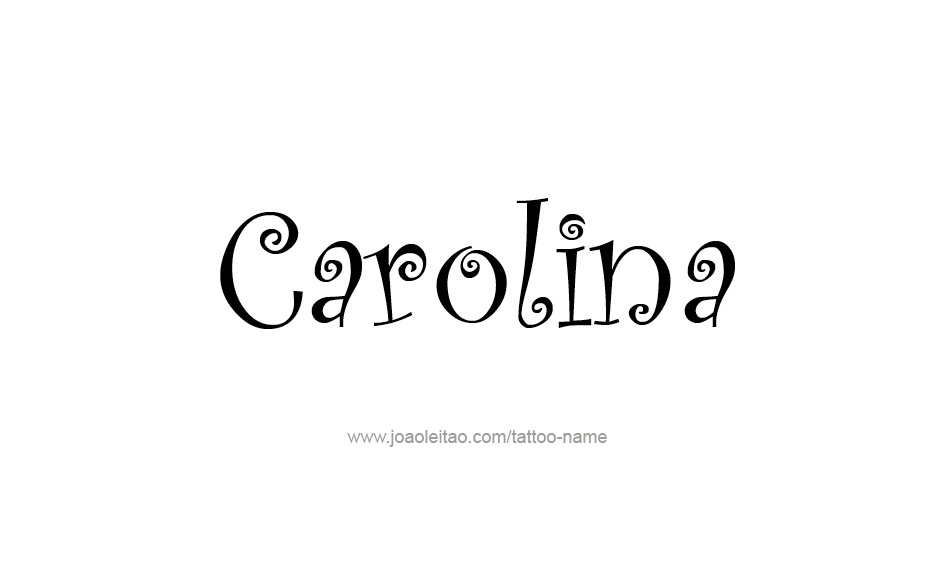 Tattoo Design Name Carolina  