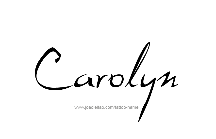 Tattoo Design Name Carolyn  