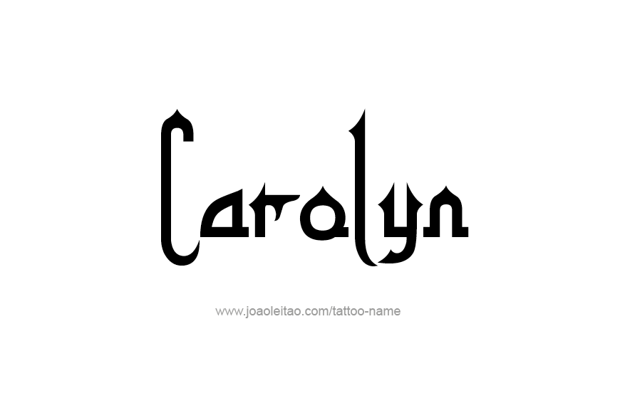 Tattoo Design Name Carolyn  