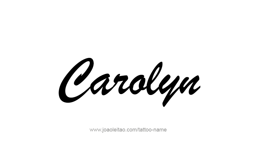 Tattoo Design Name Carolyn  