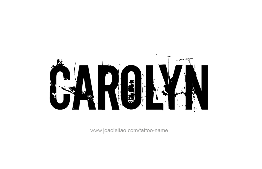 Tattoo Design Name Carolyn  